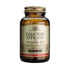 Solgar Calcium Citrate with Vitamin D3 60 Tabletter