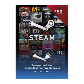 Steam Carte Cadeau - 50 GBP