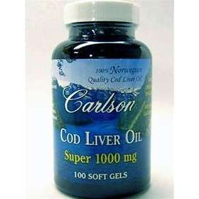Carlson Labs Cod Liver Oil Super 1000mg 100 Kapslar