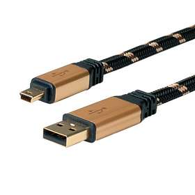 Roline Gold USB A - USB Mini-A 5-pin 2.0 1,8m