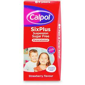Calpol Sixplus Sugar Free Suspension Strawberry 80ml
