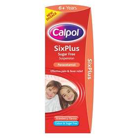 Calpol Sixplus Sugar Free Suspension Strawberry 200ml