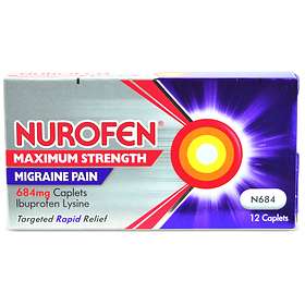 Nurofen Max Strength Migraine Pain 684mg 12 Capsules
