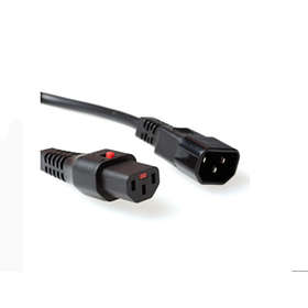 MicroConnect IEC C14 - IEC C13 (lock) 2m