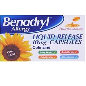 Benadryl Allergy Liquid Release 10mg 7 Capsules