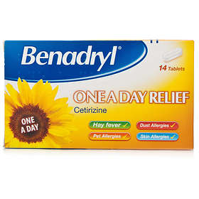 Benadryl Cetrizine One a Day Relief 14 Tablets