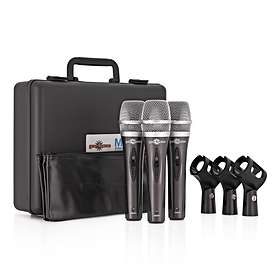 Gear4music 3 Piece Microphone Set