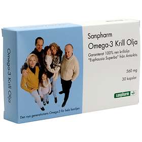 Sanpharm Omega-3 Krill Olja 30 Kapslar
