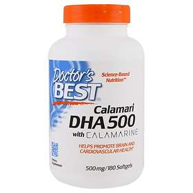 Doctor's Best DHA 500 from Calamari 180 Capsules