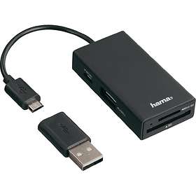 Hama USB 2.0 OTG Hub/Card Reader (54141)