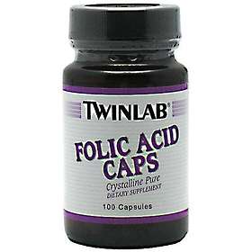 Twinlab Folic Acid Capsules 100 Capsules