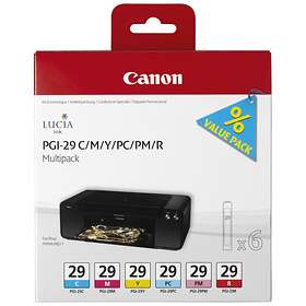 Canon PGI-29C/M/Y/PC/PM/R (6 farver)
