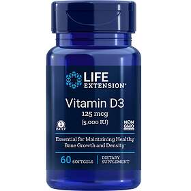 Life Extension Vitamin D3 5000IU 60 Kapslar