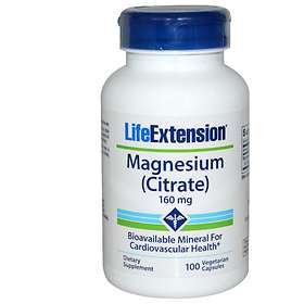 Life Extension Magnesium Citrate 160mg 100 Kapsler