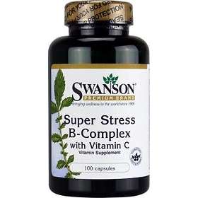 Swanson Premium Super Stress B-Complex with Vitamin C 100 Capsules