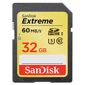 SanDisk Extreme SDHC Class 10 UHS-I U3 60/40MB/s 32GB