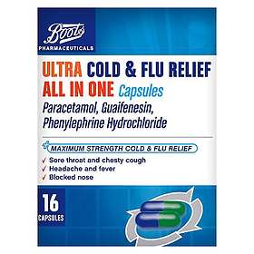 Boots Ultra Cold & Flu Relief All In One 16 Capsules