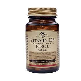 Solgar Vitamin D3 25mcg 1000IU 100 Tabletter