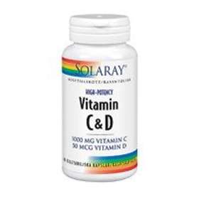 Solaray Vitamin C & D 60 Kapslar