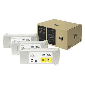 HP 81 (Jaune) 3-pack