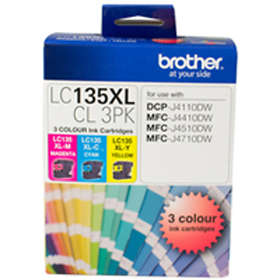 Brother LC135XL (Cyan/Magenta/Gul)
