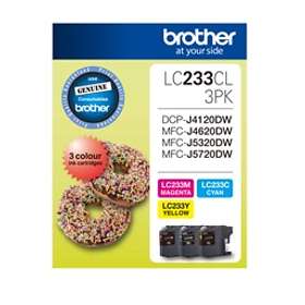 Brother LC233 (Cyan/Magenta/Gul)