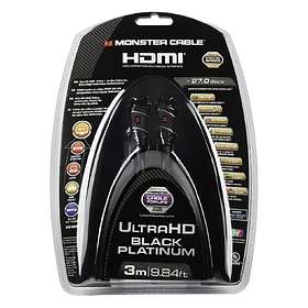 Monster Ultra HD Black Platinum 27Gbps HDMI - HDMI High Speed with Ethernet 3m