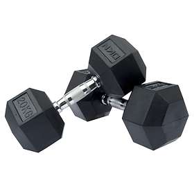 DKN Technology Rubber Hex Dumbbells 2x20kg