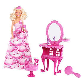 Barbie Sagodocka & Sminkbordstillbehör BCC57