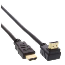 InLine Gold HDMI - HDMI Haute vitesse avec Ethernet (angled) 1,5m