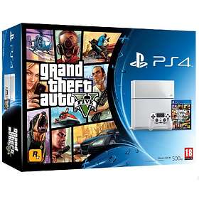 Sony PlayStation 4 (PS4) 500GB (ml. Grand Theft Auto V) - White Edition