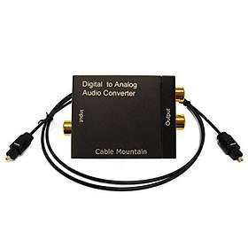 Cable Mountain Digital TOS or Coax to RCA Analogue Audio Converter