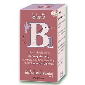 Biorto Vitamin B1 30mg 90 Kapsler
