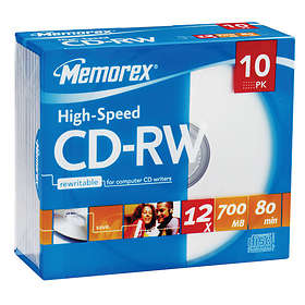 Memorex CD-RW 700MB 12x 10-pack