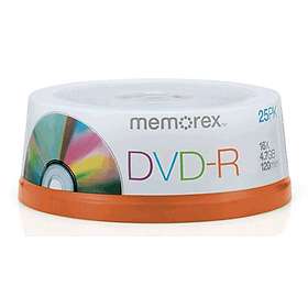 Memorex DVD-R 4.7GB 16x 25-pack Cakebox