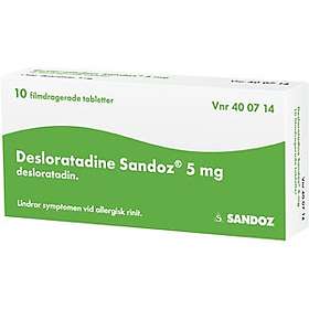 Sandoz Desloratadine 5mg 10 Tabletter