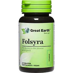 Great Earth Folic Acid 250 Kapslar