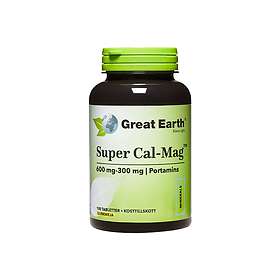 Great Earth Super Cal-Mag 600mg 300mg 100 Tabletter