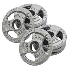 DKN Technology Tri Grip Cast Iron Olympic Weight Plates 8x2.5kg