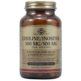 Solgar Choline/Inositol 500mg/500mg Vegetable 100 Capsules