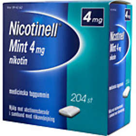 GSK GlaxoSmithKline Nicotinell Mint Medicinskt Tuggummi 4mg 204st