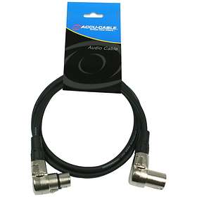 Accu-Cable DMX XLR - XLR (2x angled) M-F 1.5m