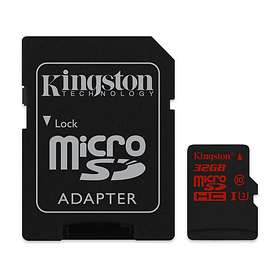Kingston microSDHC Class 10 UHS-I U3 90/80MB/s 32GB
