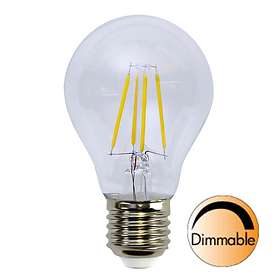 Star Trading Illumination LED Clear Filament Bulb 400lm 2700K E27 4W (Kan dimmes