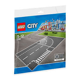 I tide Grunde job LEGO City 7281 T-kryds & vejsving - Find den bedste pris på Prisjagt