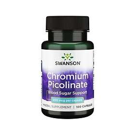 Swanson Chromium Picolinate 200mcg 100 Capsules