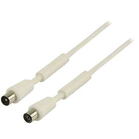 Valueline Coaxial Antenna Cable 3 m White