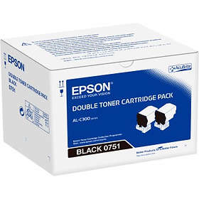 Epson 0751 (Svart) 2-pack
