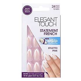 Elegant Touch Statement French False Nails 24-pack