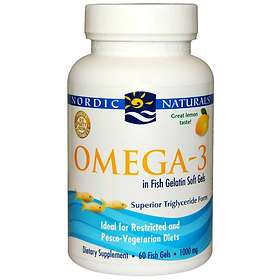 Nordic Naturals Omega-3 Fish Gelatin 60 Capsules
